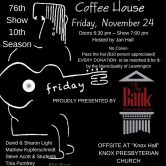 Dale’s Friday Coffee House